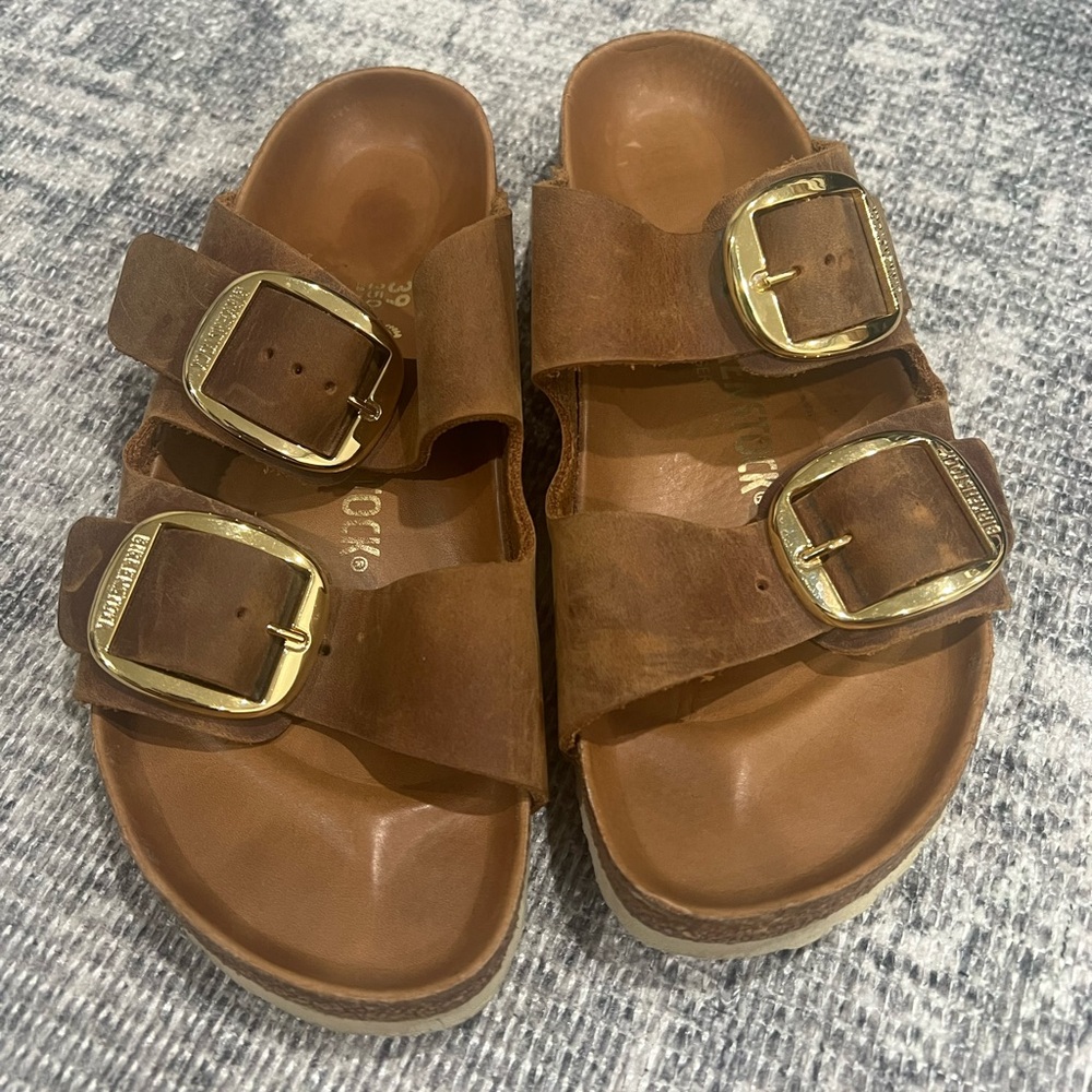 Birkenstock Arizona Big Buckle - Cognac - Size 8 (39 EU)